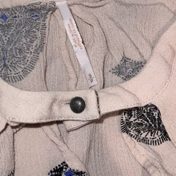 FREE PEOPLE Tree Ivory Medallion Print Tunic Mini Dress - Picture 3 of 4